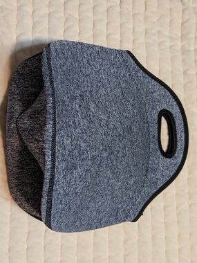Heathered Gray Neoprene Lunch Tote with Handle